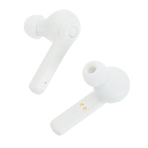 Additional Image 3 - a pair of white earbuds