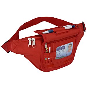 Additional Image 2 - a red waist bag with a white background