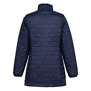Additional Image 1 - a back view of a blue jacket
