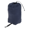 a blue bag with a string