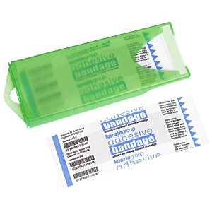 Additional Image 2 - a green plastic container with a blue and white label