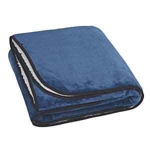 Additional Image 1 - a blue blanket on a white background