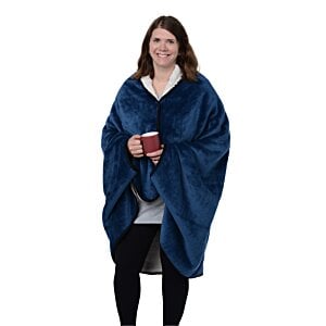 Additional Image 2 - a woman in a blue blanket