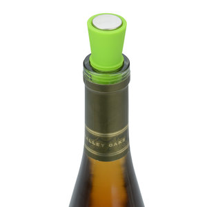 Additional Image 2 - a bottle of wine with a green top