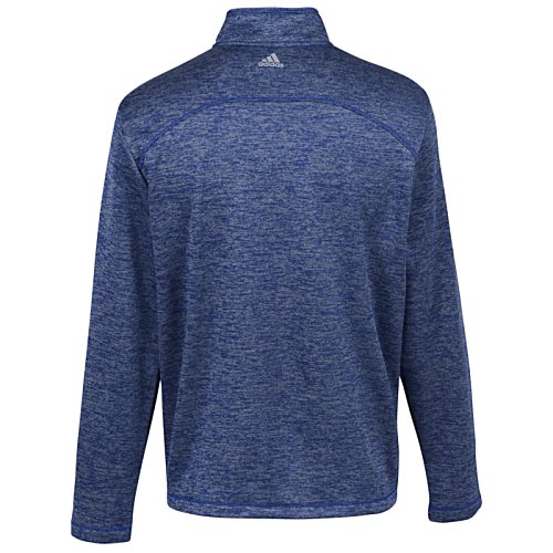 adidas 3 Stripe Brushed Heather 1/4-Zip Pullover - Men's Image 1 of 2