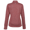 View Image 2 of 3 of adidas 3 Stripe Brushed Heather 1/4-Zip Pullover - Ladies'