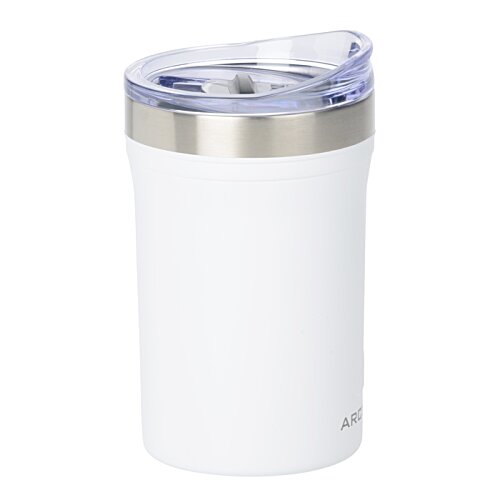 Additional Image 3 - a white and silver tumbler