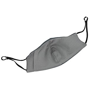 Additional Image 1 - a grey face mask with a black strap