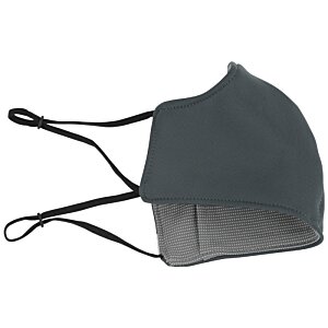 Additional Image 2 - a grey and black face mask