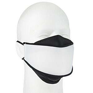 Additional Image 1 - a white mannequin wearing a black face mask