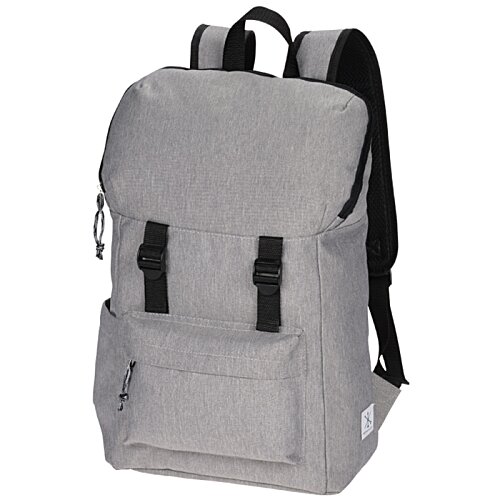 Additional Image 1 - a grey backpack with black straps