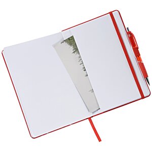 Additional Image 2 - a white notebook with a red handle
