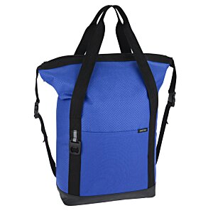 Additional Image 3 - a blue cooler bag with black straps