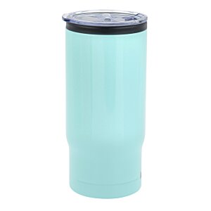 Additional Image 1 - a blue cup with a black lid