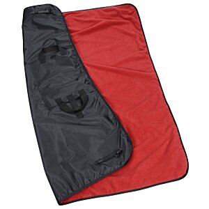 Additional Image 3 - a red and black blanket
