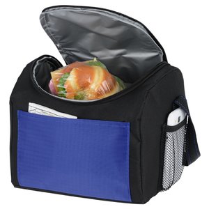 Additional Image 1 - a blue and black bag with a blue pocket