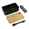 View Image 3 of 3 of Bento Box with Bamboo Cutting Board Lid- Closeout Colour