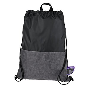 Additional Image 1 - a black backpack with a black strap