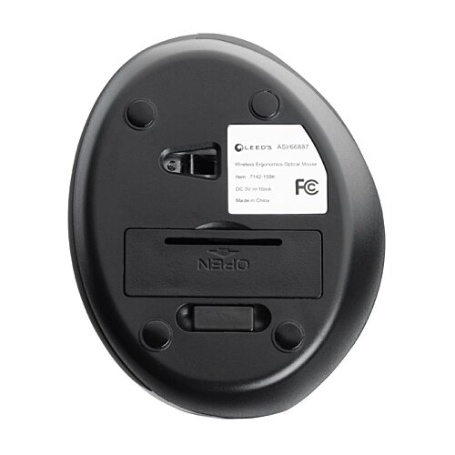 Wireless Ergonomics Optical Mouse - Closeout Image 2 of 2