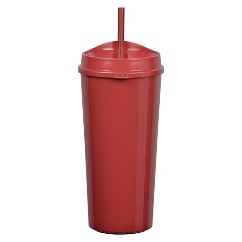 Additional Image 1 - a red cup with a straw