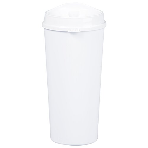 Additional Image 2 - a white plastic cup with a white lid