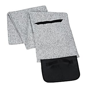 Additional Image 2 - a grey and black scarf