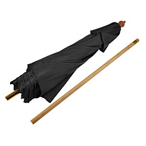 Additional Image 1 - a blue umbrella and a wooden stick