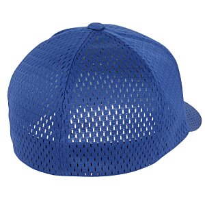 Additional Image 1 - a blue hat with a mesh cap