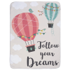 a card with hot air balloons