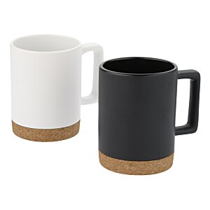 Additional Image 1 - a black and white coffee mugs