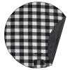 View Image 3 of 5 of Round Oversized Buffalo Plaid Picnic Blanket -Closeout