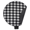 View Image 4 of 5 of Round Oversized Buffalo Plaid Picnic Blanket -Closeout