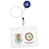 View Image 3 of 3 of Round Retractable Badge Holder with Alligator Clip - Translucent
