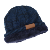 View Image 4 of 6 of Fuzzy Lined Heather Knit Beanie