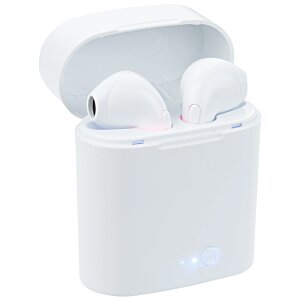 Additional Image 2 - a white wireless earbuds in a white case