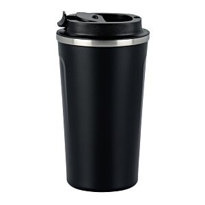 Additional Image 3 - a black coffee cup with a lid