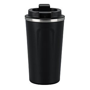 Additional Image 4 - a black and silver tumbler