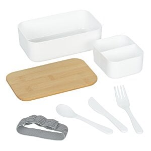 Additional Image 2 - a white tray and utensils