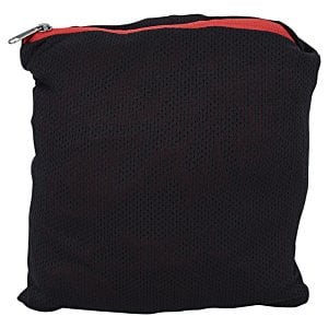 Additional Image 1 - a black pillow with red trim