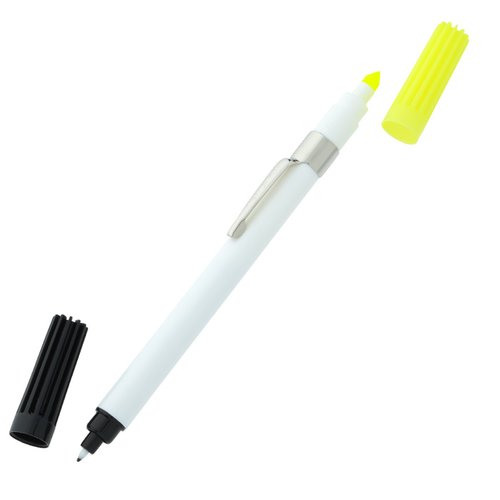 Dri Mark Double Header Plastic Point Pen/Highlighter Image 1 of 3