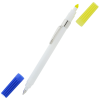 View Image 2 of 5 of Dri Mark Double Header Pen/Highlighter - White Barrel