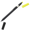 View Image 3 of 4 of Dri Mark Double Header Pen/Highlighter - Black Barrel