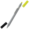 View Image 2 of 5 of Dri Mark Double Header Pen/Highlighter - Silver Barrel
