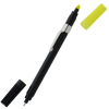 View Image 2 of 4 of Dri Mark Double Header Plastic Point Pen/Highlighter - Black Barrel