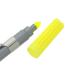 View Image 4 of 4 of Dri Mark Double Header Plastic Point Pen/Highlighter - Silver Barrel