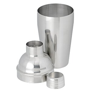Additional Image 2 - a silver shaker with a round lid