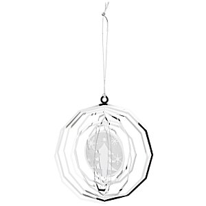 Additional Image 2 - a clear glass ornament from a string