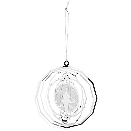 Additional Image 2 - a clear glass ornament from a string