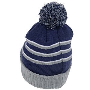 Additional Image 1 - a blue and white striped hat