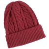 View Image 3 of 4 of Optimal Cable Knit Cuffed Toque